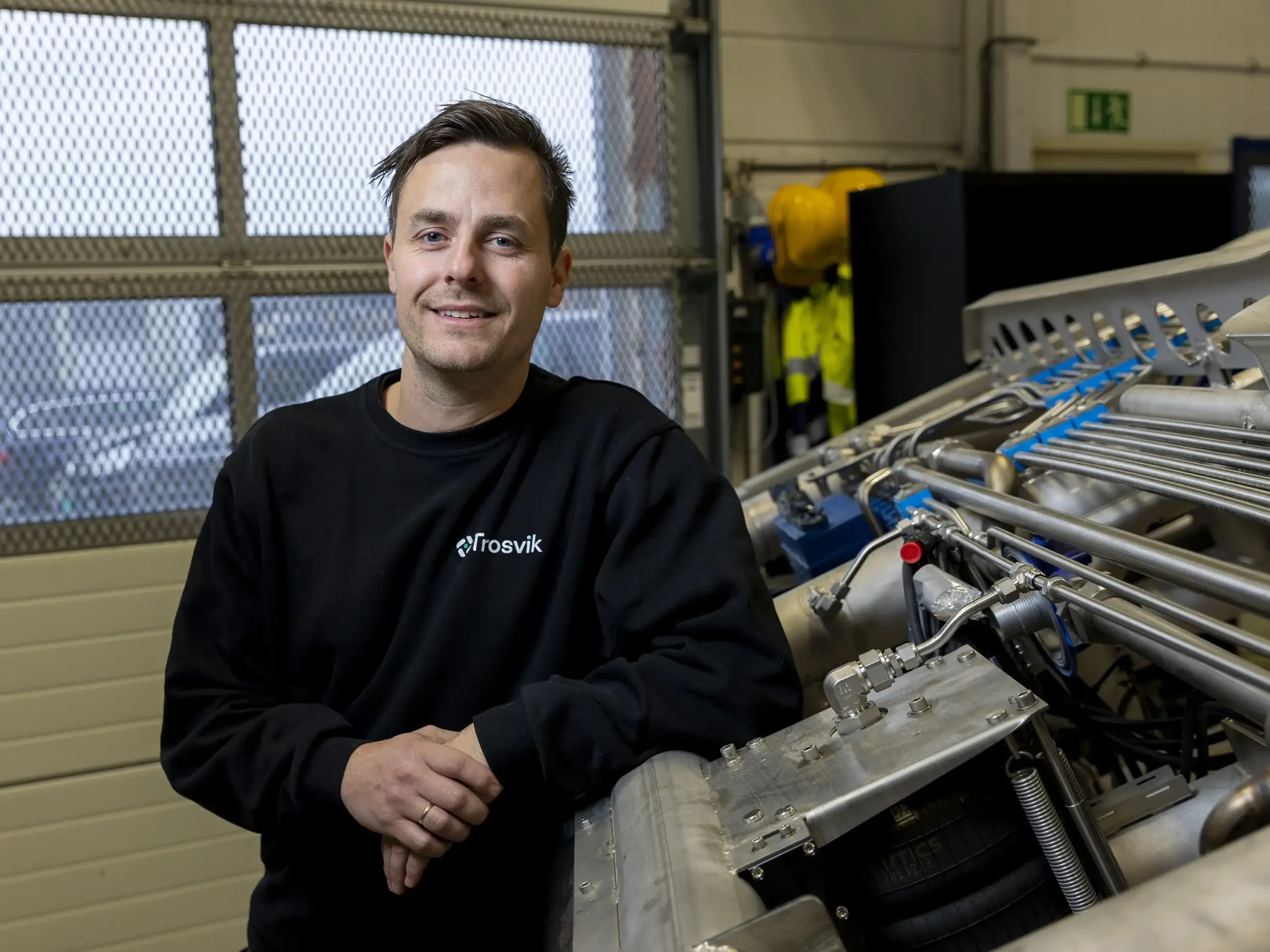 ROV-operator Eivind Eidissen in Trosvik's ROV-lab in Brevik, Norway.